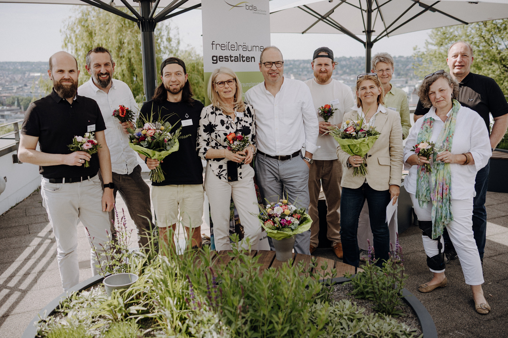 v. l. n. r.: Max Hansen, Markus Rötzer, Daniel Lindemann, Ulrike Luz, Ralph Wölffing-Seelig, Michi Schneider, Susanna Hirzler, Ruth Kjer, Christiane Meßner, Uwe Bauer, © Louis Döschl
