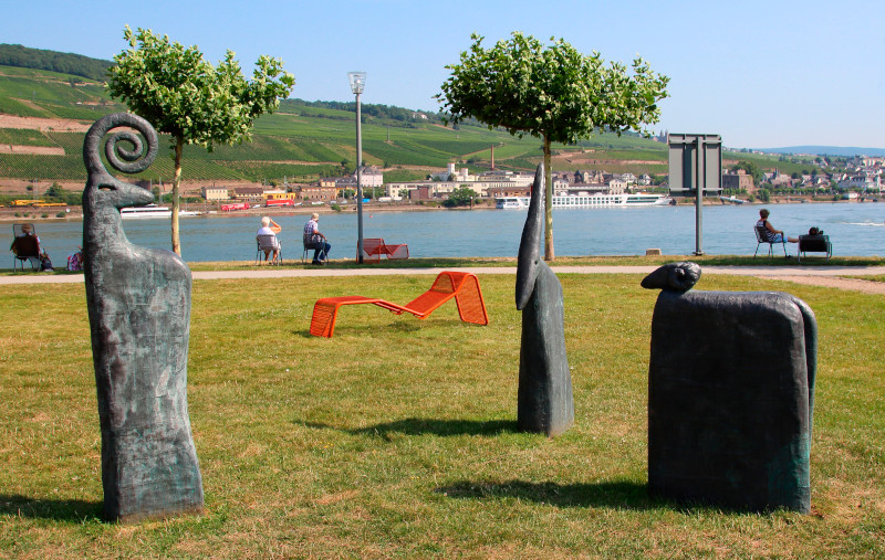 Hafenpark Bingen am Rhein., Foto: Marion Halft, Wikimedia, Lizenz: CC BY-SA 4.0.